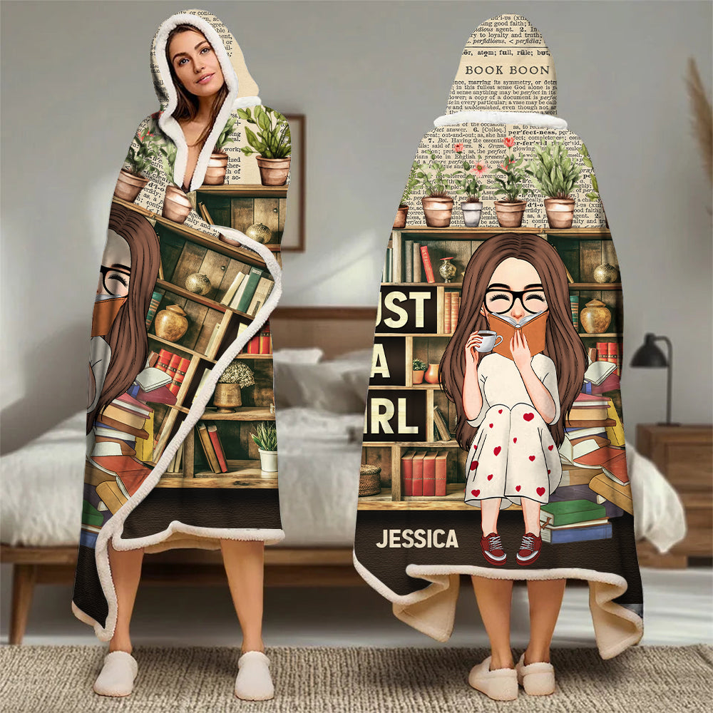 This Is My Book Reading Blanket - Personalized Wearable Blanket Hoodie Tu20