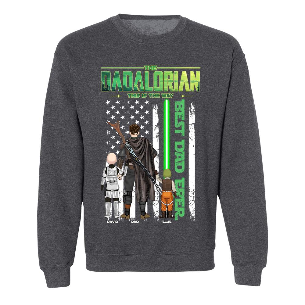 The Dadalorian This Is The Way Shirt Personalized Gift For Dad, Father's Day L0411 Nh00