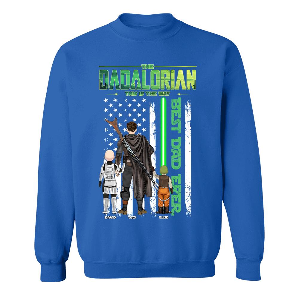 The Dadalorian This Is The Way Shirt Personalized Gift For Dad, Father's Day L0411 Nh00