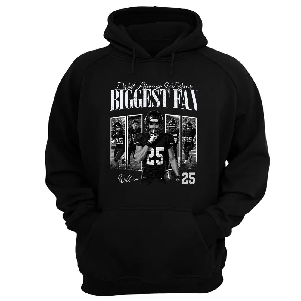 Custom Photo I'll Always Be Your Biggest Fan Football Mom Gift Idea L0411