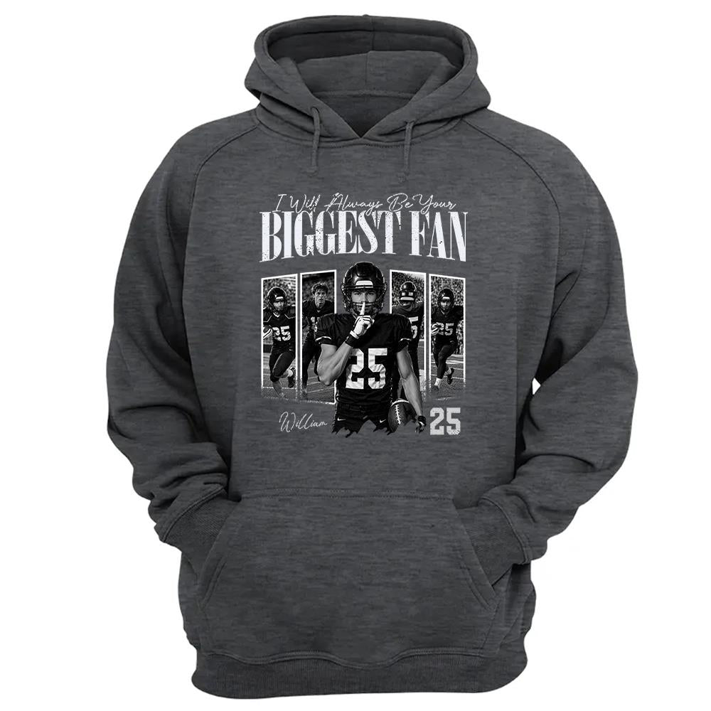 Custom Photo I'll Always Be Your Biggest Fan Football Mom Gift Idea L0411