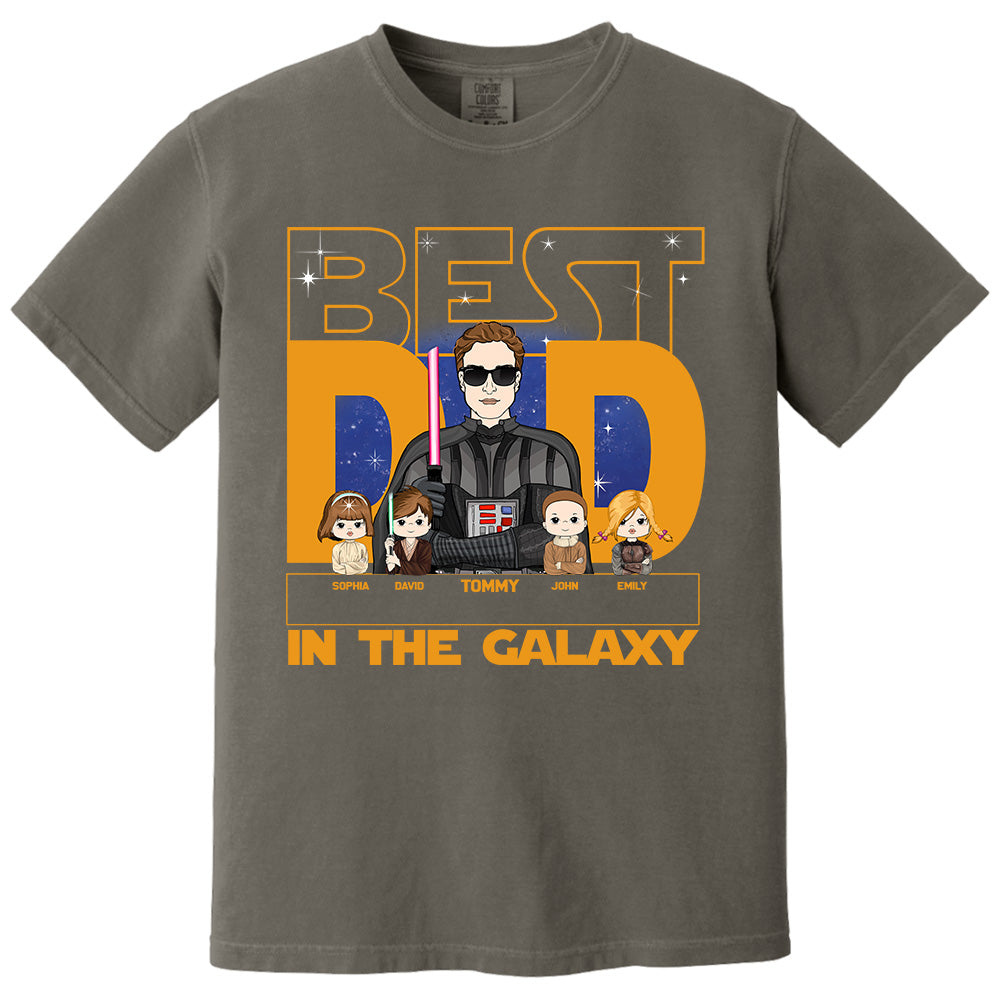 Best Dad In The Galaxy - Personalized Shirt For Dad, Custom Gift For Dad Father's Day NA04 Pt99