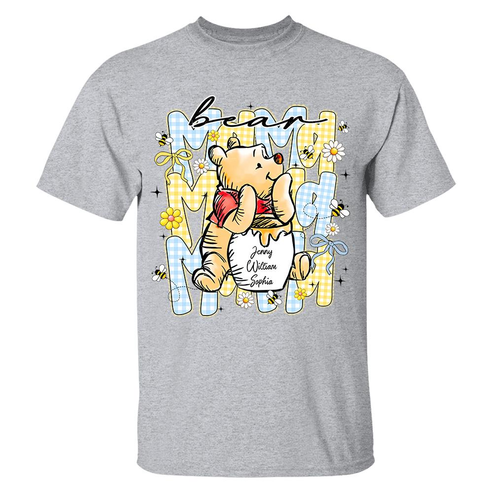 Mama Bear, Best Mama Ever, Personalized Mama Bear With Kids Name Shirt Sweatshirt, Gift For Mom, Gift For Mother's Day MI209 Hv01