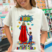 Personalized Gifts For Superhero Autism Mom Shirt Tu20