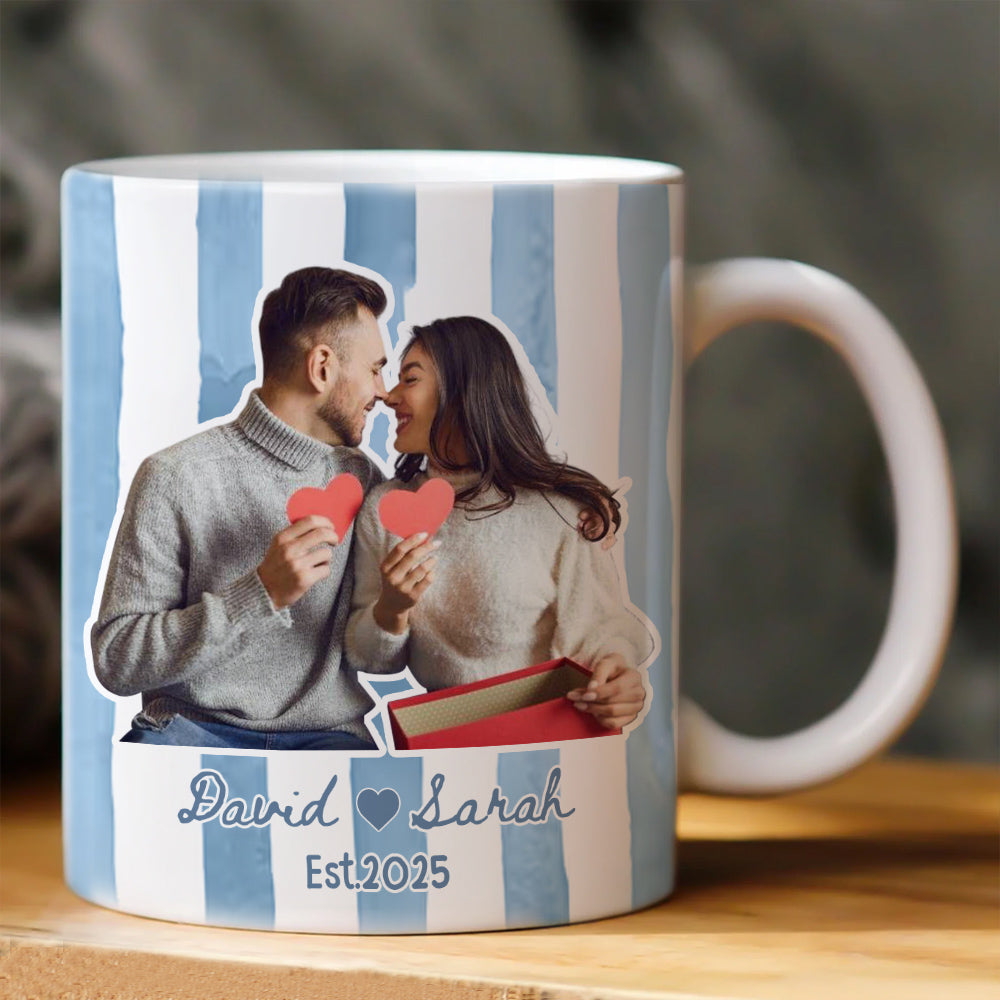 Custom Couple Photo Anniversary Gift Valentine's Day Gift - Personalized Photo Mug Li29