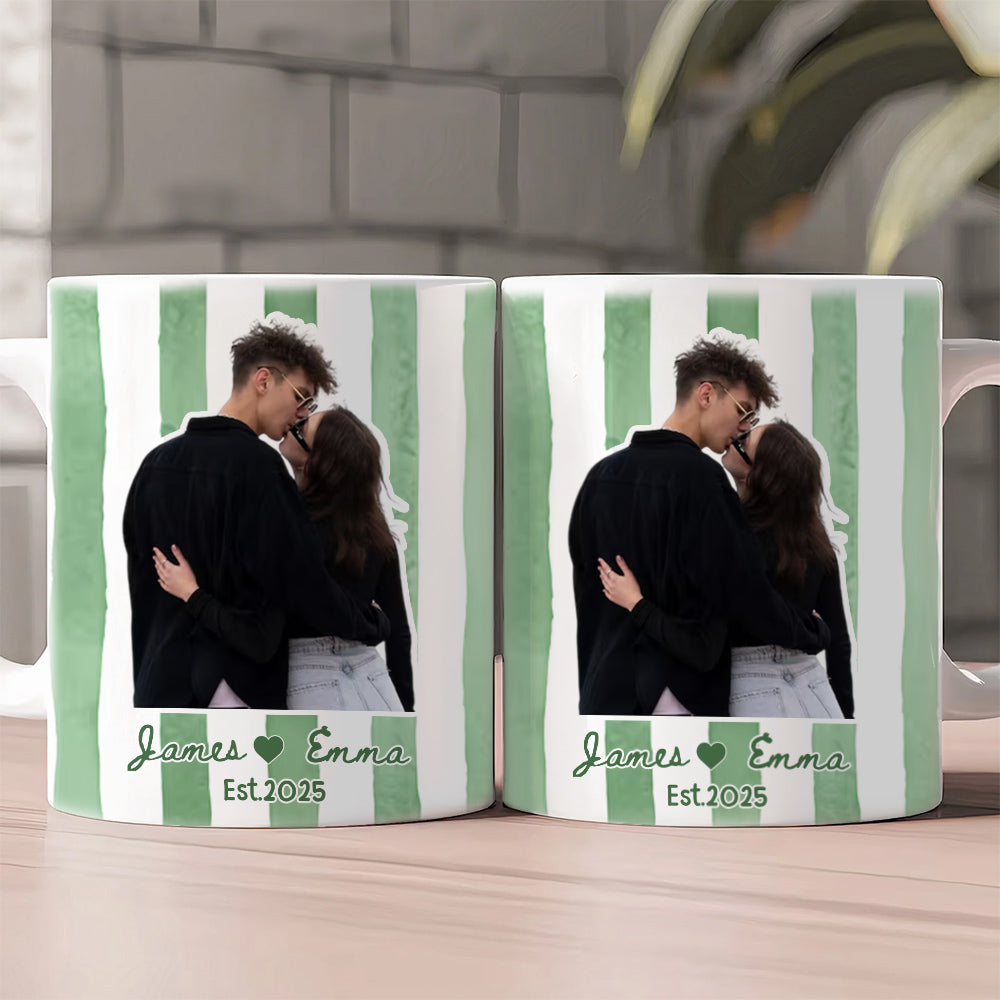 Custom Couple Photo Anniversary Gift Valentine's Day Gift - Personalized Photo Mug Li29