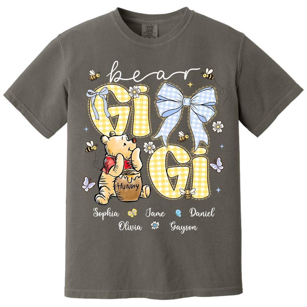Mama Bear, Personalized Mama Bear Shirt With Bee Kids Name, Best Gift For Mom, Gift For Grandma, Gift For Mother's Day MI209 Hv01