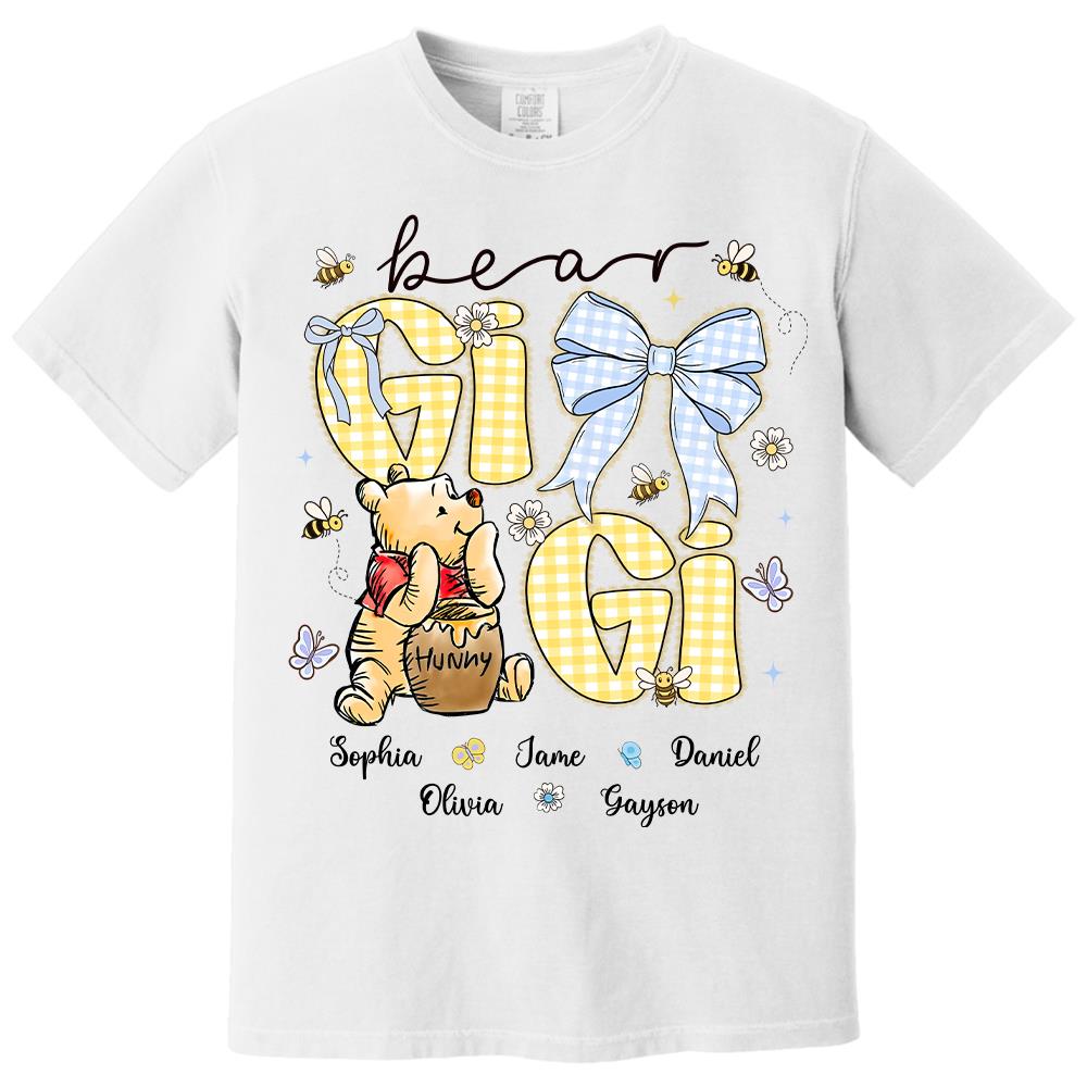 Mama Bear, Personalized Mama Bear Shirt With Bee Kids Name, Best Gift For Mom, Gift For Grandma, Gift For Mother's Day MI209 Hv01