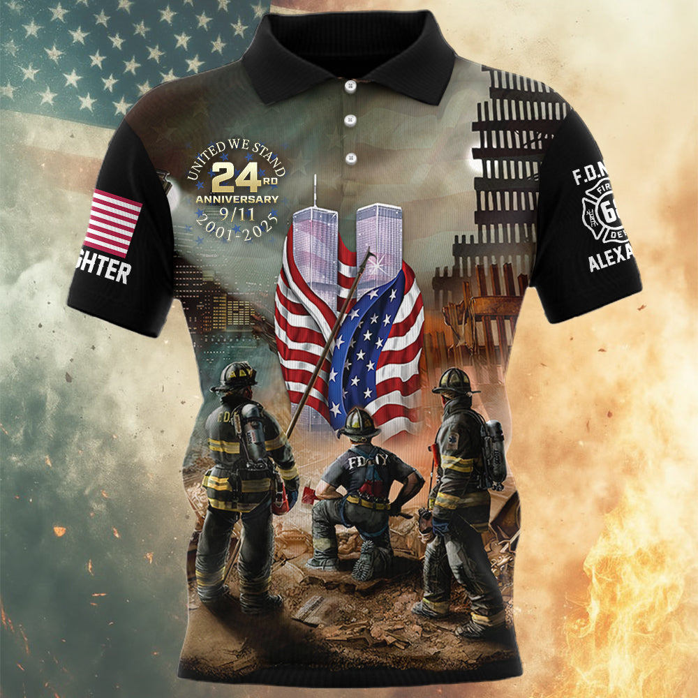 Firefighter Never Forget 911 All Over Printed Shirt Gift For Firefighter T1807  Hv01