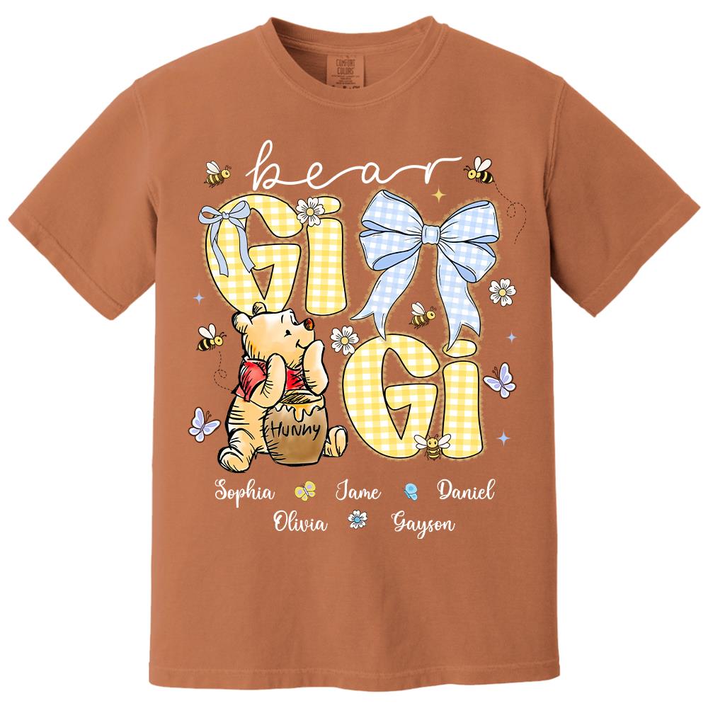 Mama Bear, Personalized Mama Bear Shirt With Bee Kids Name, Best Gift For Mom, Gift For Grandma, Gift For Mother's Day MI209 Hv01