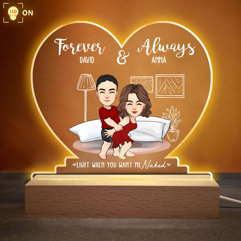 Forever & Always - Personalized LED Light For Couples NA04 Nh00