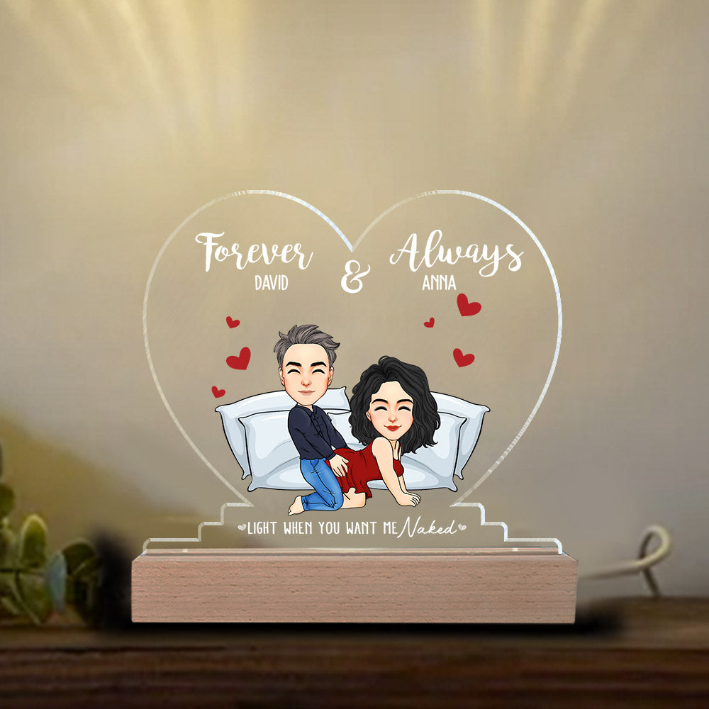 Forever & Always - Personalized LED Light For Couples NA04 Nh00
