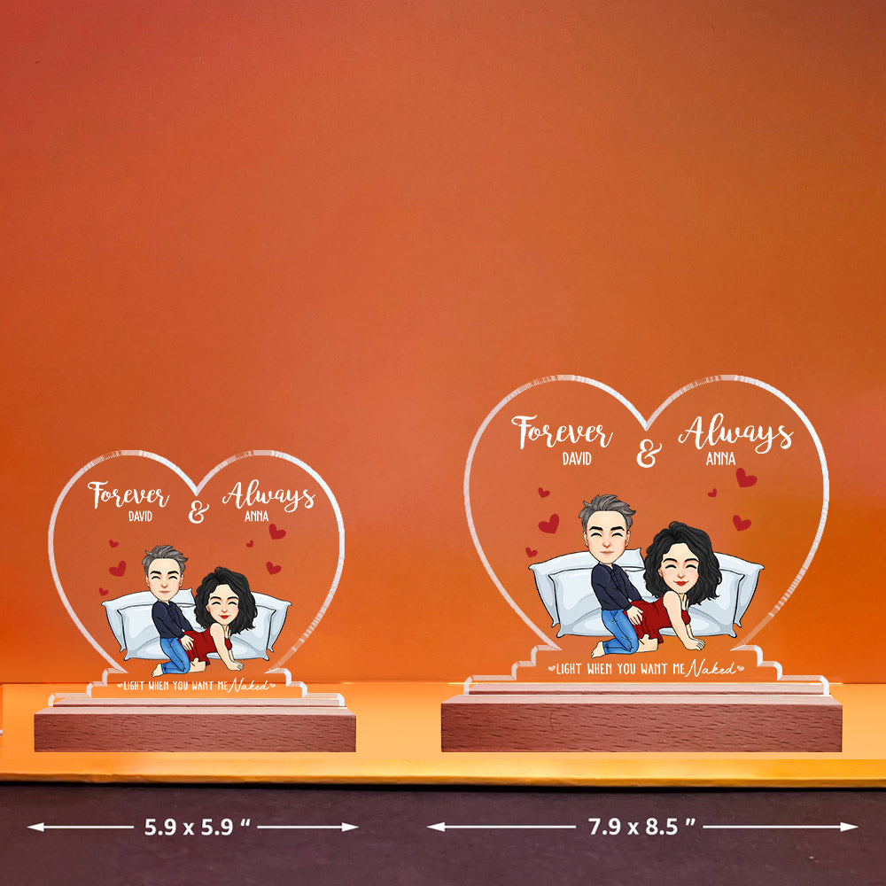 Forever & Always - Personalized LED Light For Couples NA04 Nh00
