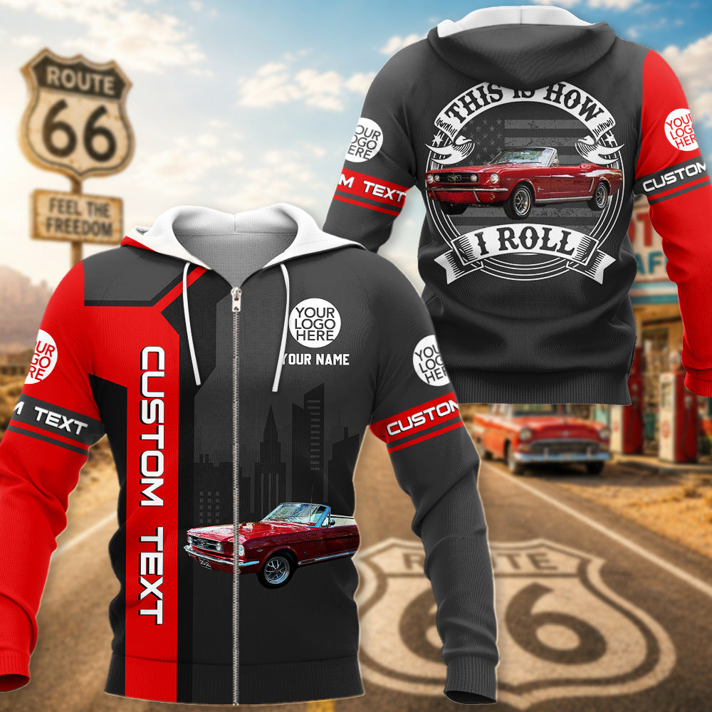 This Is How I Roll - Personalized Classic Car Photo Polo Shirt - Gift For Car Lovers Vrs2 A2110 Pt99