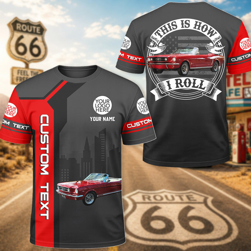 This Is How I Roll - Personalized Classic Car Photo Polo Shirt - Gift For Car Lovers Vrs2 A2110 Pt99