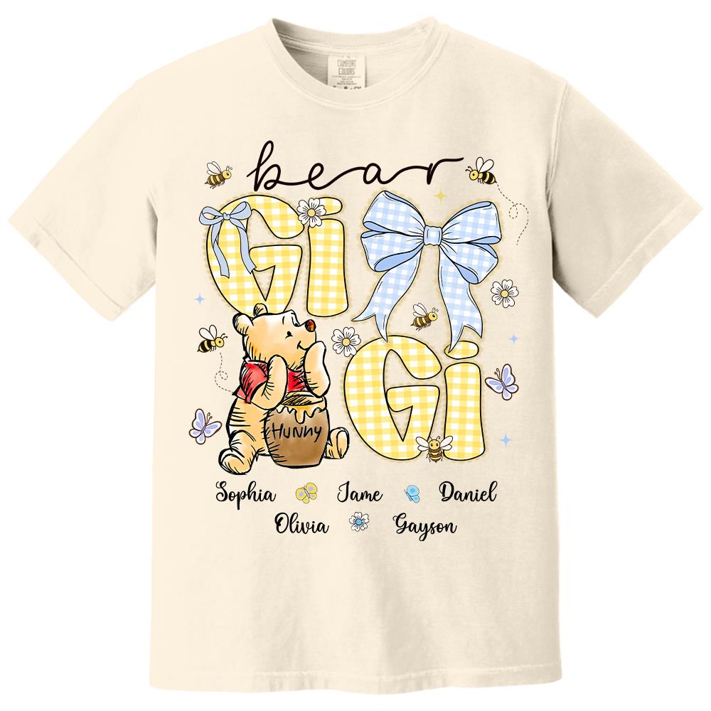 Mama Bear, Personalized Mama Bear Shirt With Bee Kids Name, Best Gift For Mom, Gift For Grandma, Gift For Mother's Day MI209 Hv01
