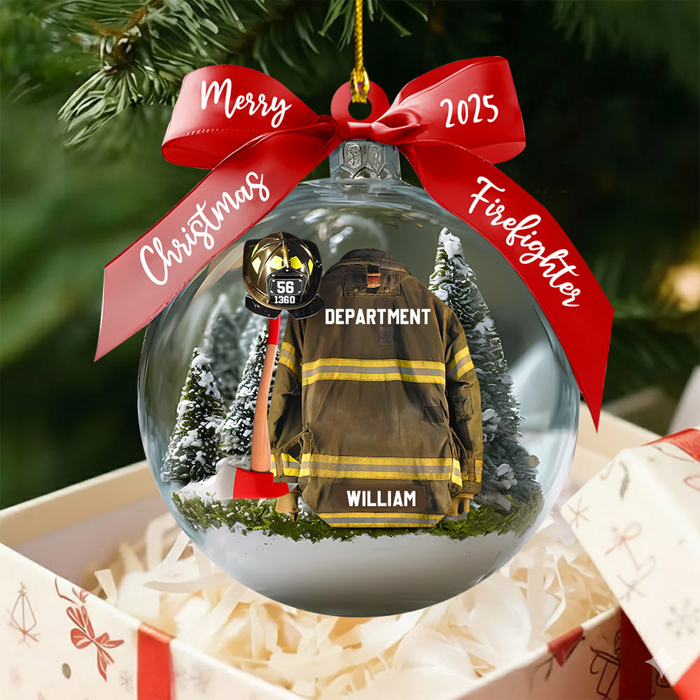 Firefighter Helmet Armor Personalized Ornament Gifts For Fireman Vr2 A2110 Do99
