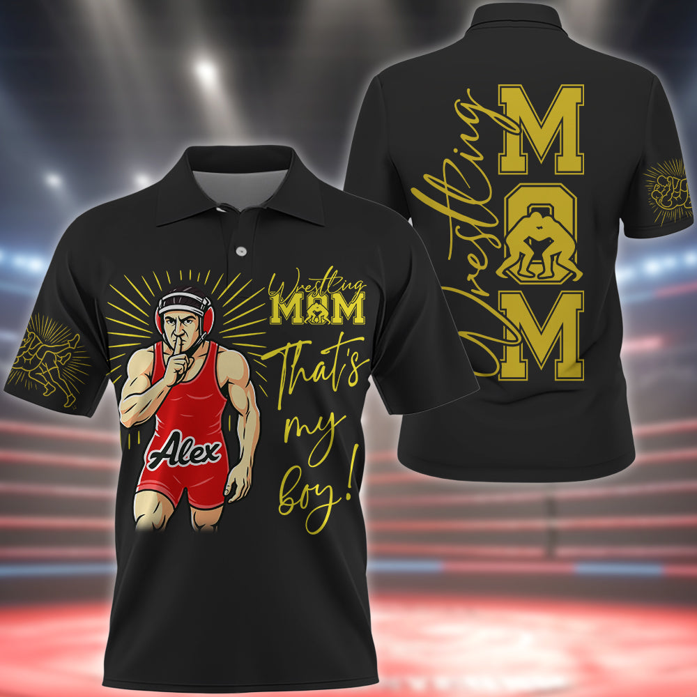 Personalized Wrestling Player Shirt For Sport Wrestling Mom