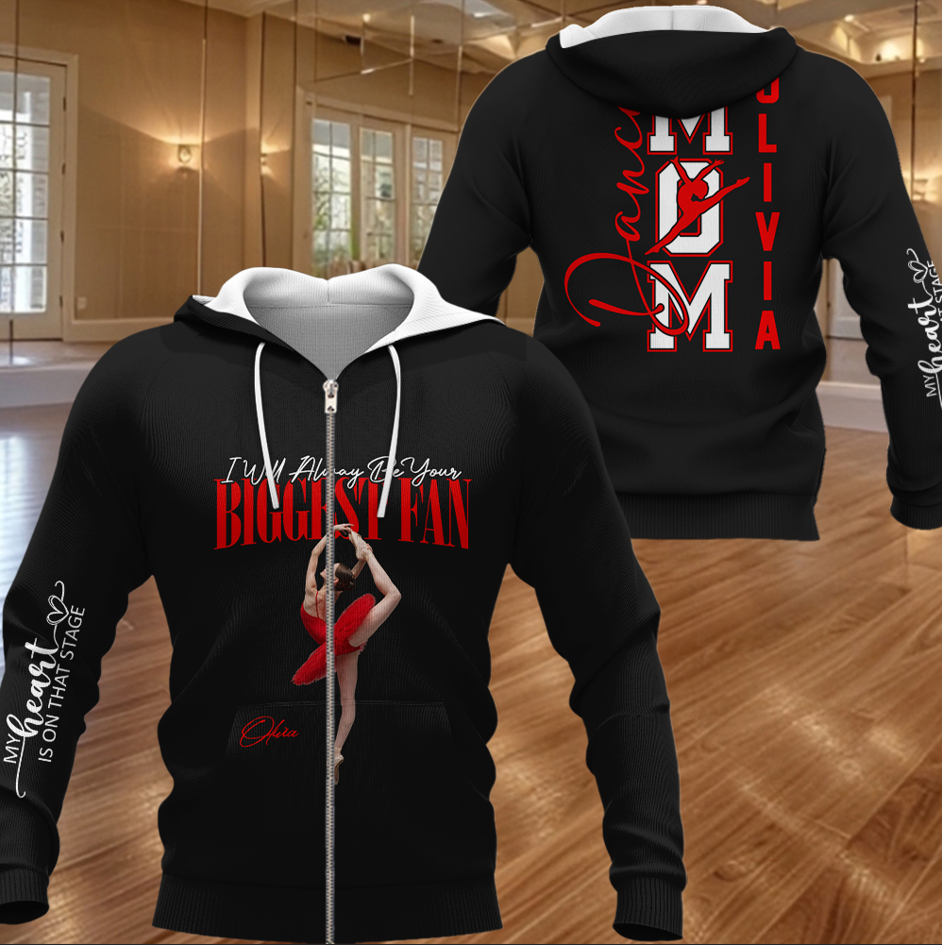 Dance Mom - My Heart Is On That Stage - Personalized Shirt Gift For Dance Lovers T1807