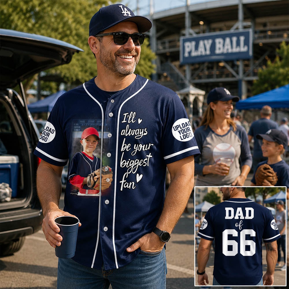 Custom Photo Baseball Game Day Baseball Jersey Gift For Baseball Lovers - Personalized Gift For Baseball Player K1702
