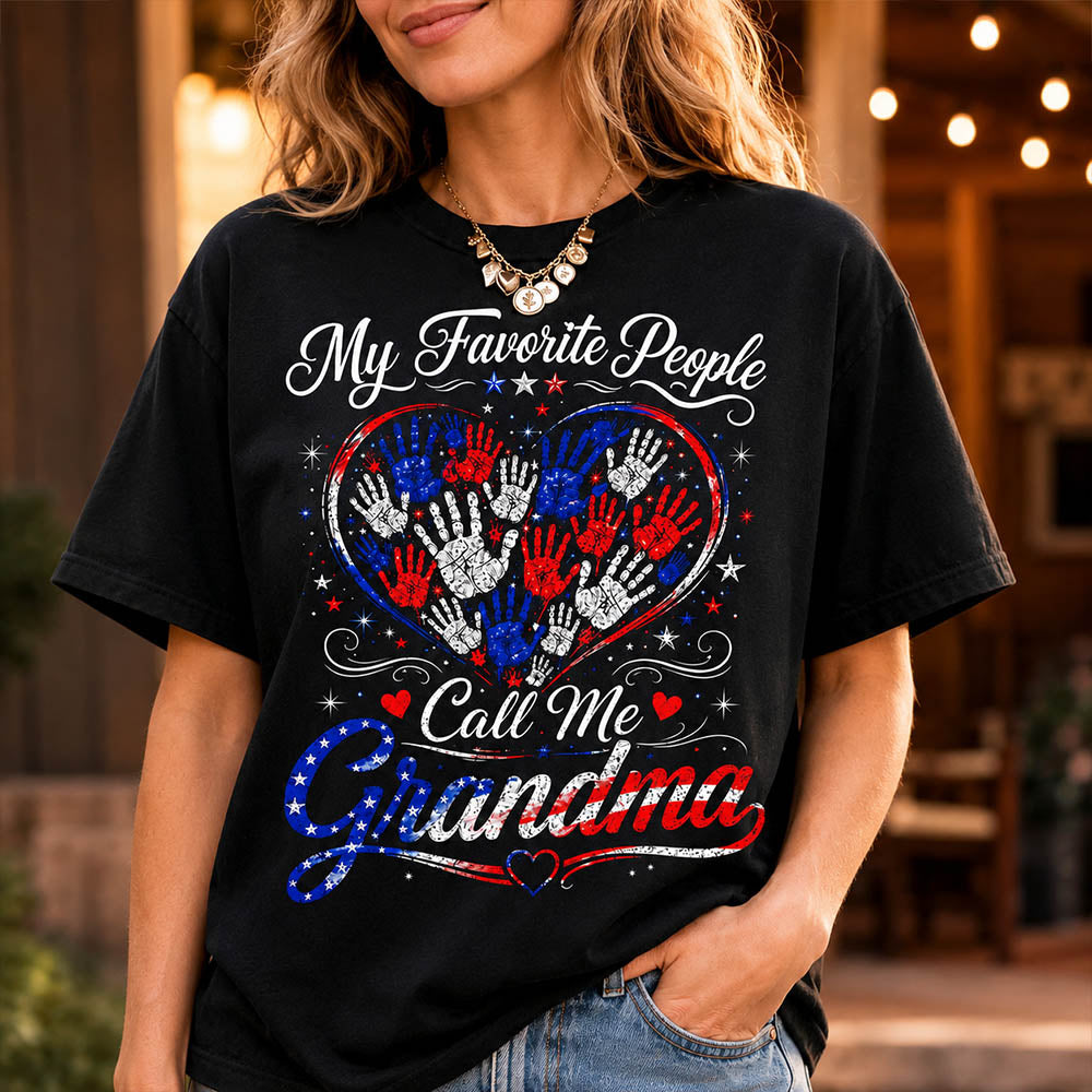 Personalized My Favorite People Call Me Grandma 250 Years American Shirt