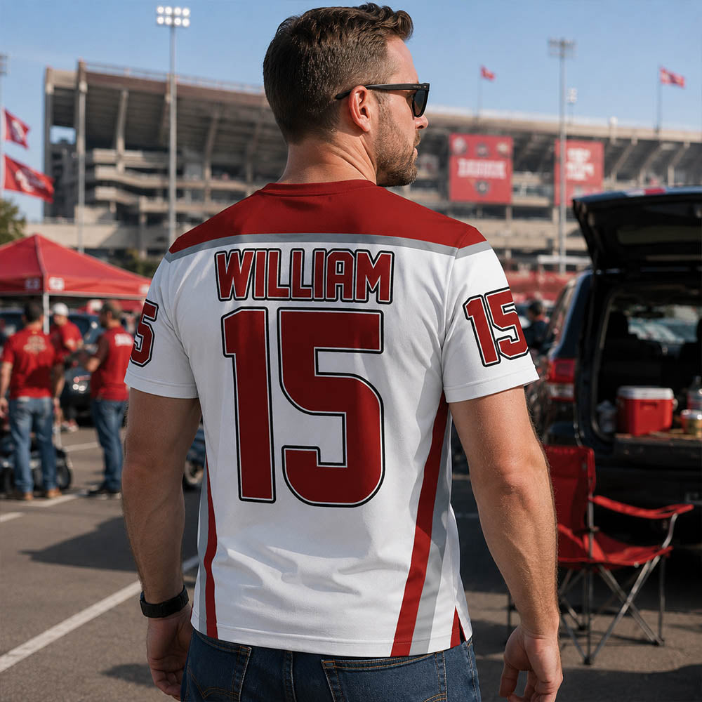 Custom Photo Football Game Day Football Shirt Gift For Football Lovers - Personalized Gift For Football Player K1702