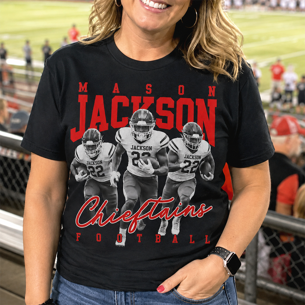 Personalized Washed Tee Retro Bootleg Shirt For Football Players NA04