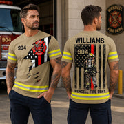 Firefighter Custom Uniform All Over Print Shirt Gift For Firemen H2511