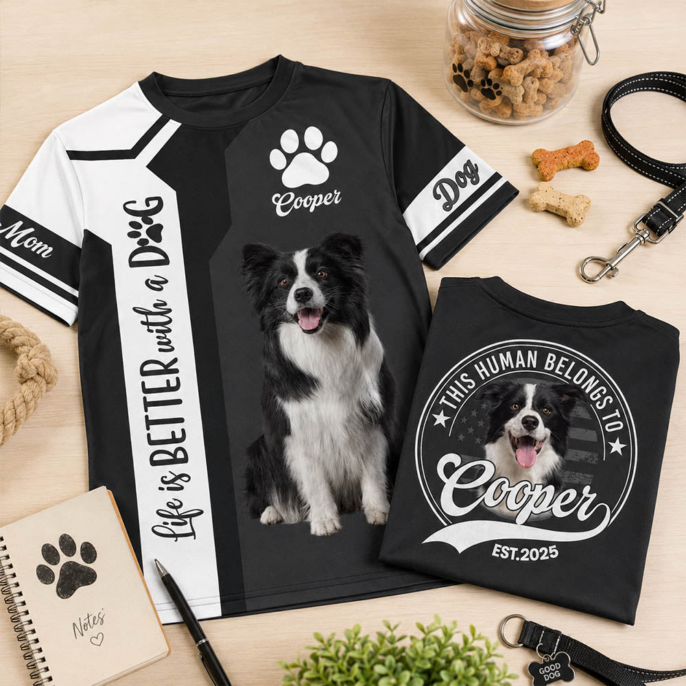 Custom Life Is Better With A Dog, Personalized Shirt, Gift For Dog Lover T1807