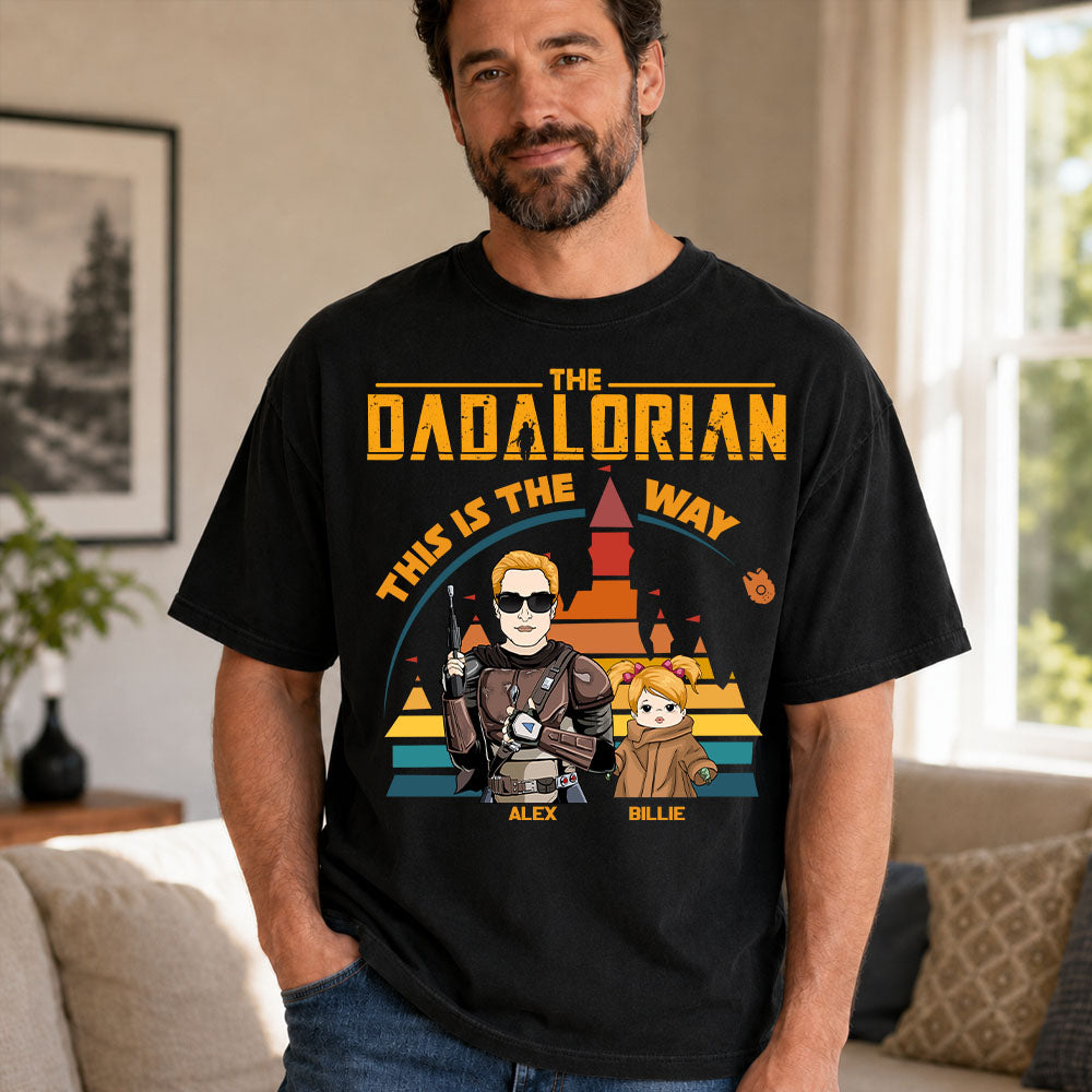 The Dadalorian This Is The Way - Personalized Shirt For Dad
