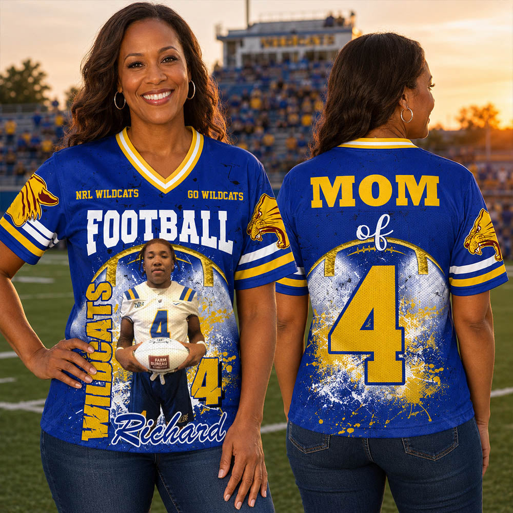 Custom Photo Football Jersey Game Day Shirt Gift For Sport Family H2511