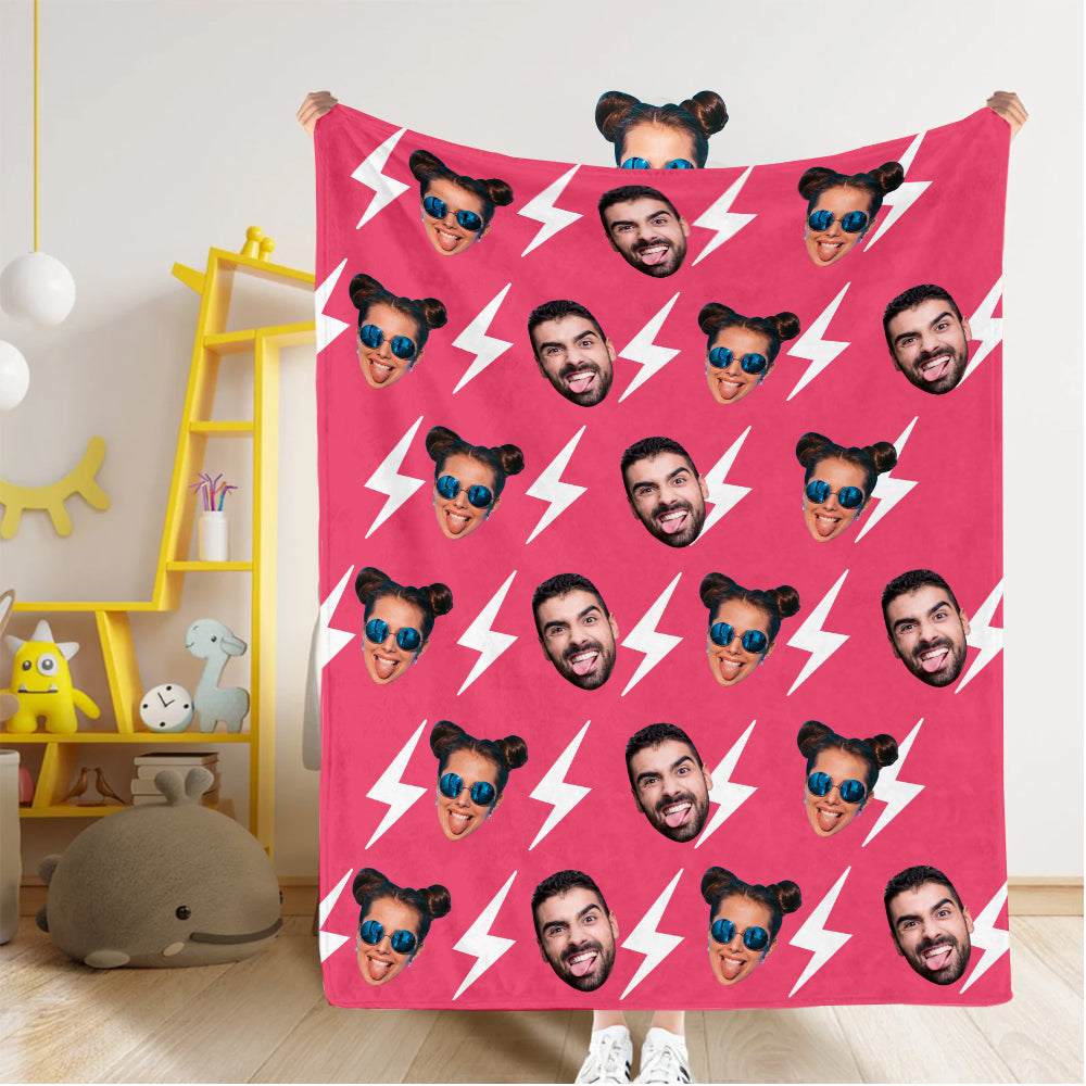 Upload Your Photo Blanket For Family - Custom Photo Couple Blanket Tu20