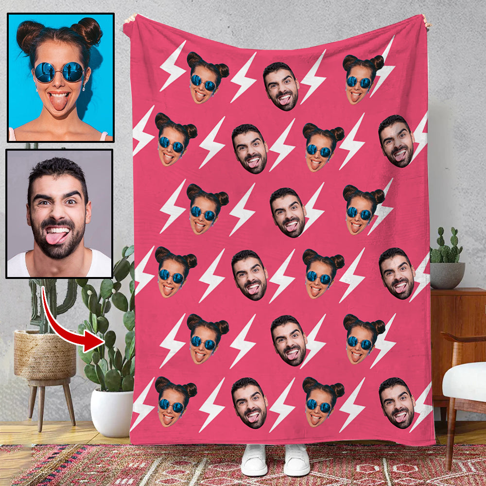 Upload Your Photo Blanket For Family - Custom Photo Couple Blanket Tu20