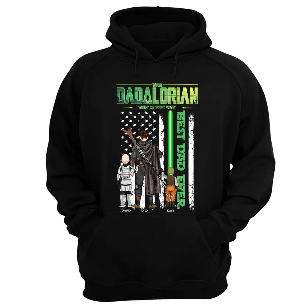 The Dadalorian This Is The Way Shirt Personalized Gift For Dad, Father's Day L0411 Nh00