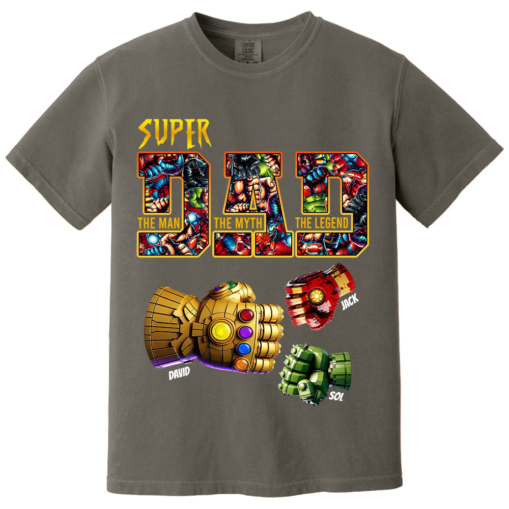 Super Dad The Man The Myth The Legend - Personalized Shirt Father's Day Tu20