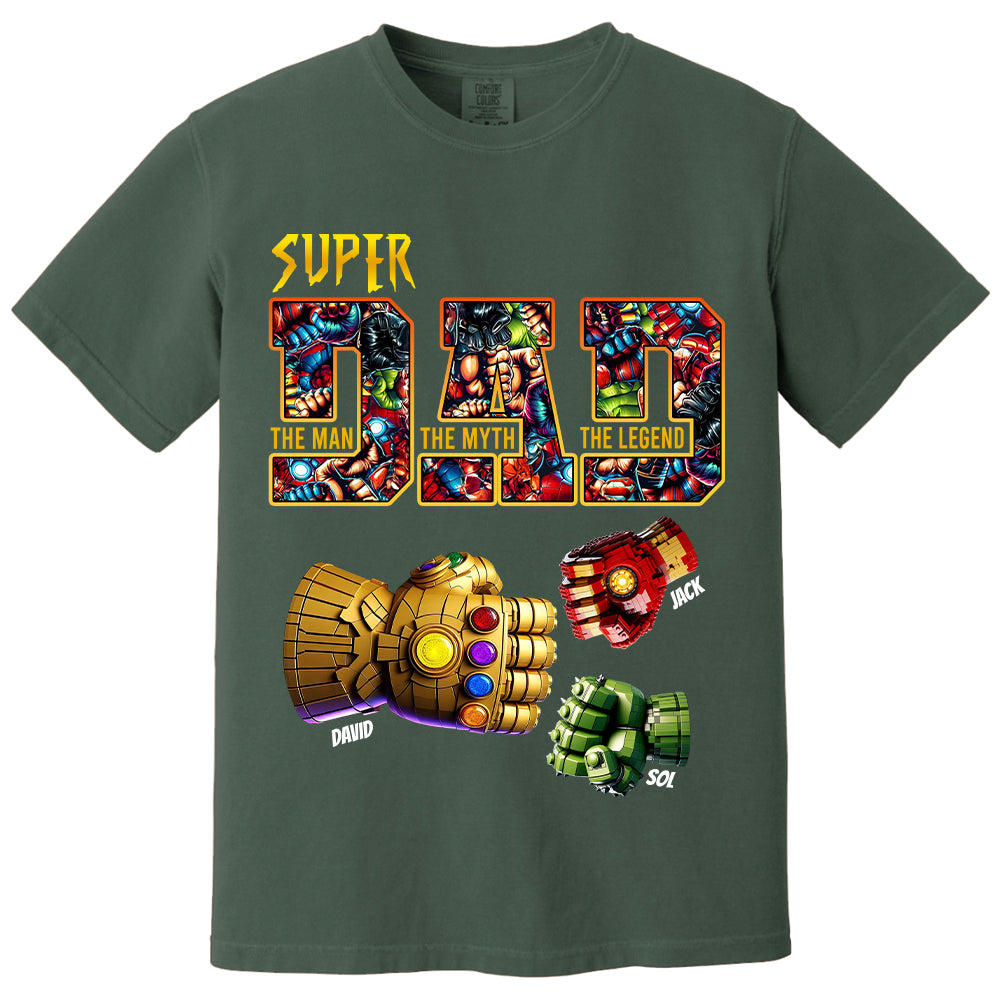 Super Dad The Man The Myth The Legend - Personalized Shirt Father's Day Tu20