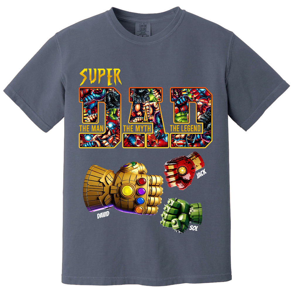 Super Dad The Man The Myth The Legend - Personalized Shirt Father's Day Tu20