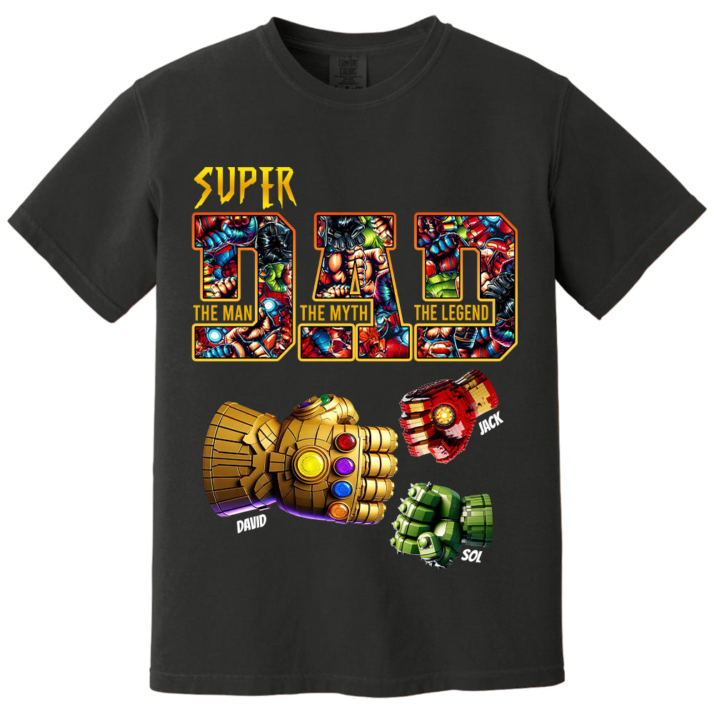 Super Dad The Man The Myth The Legend - Personalized Shirt Father's Day Tu20