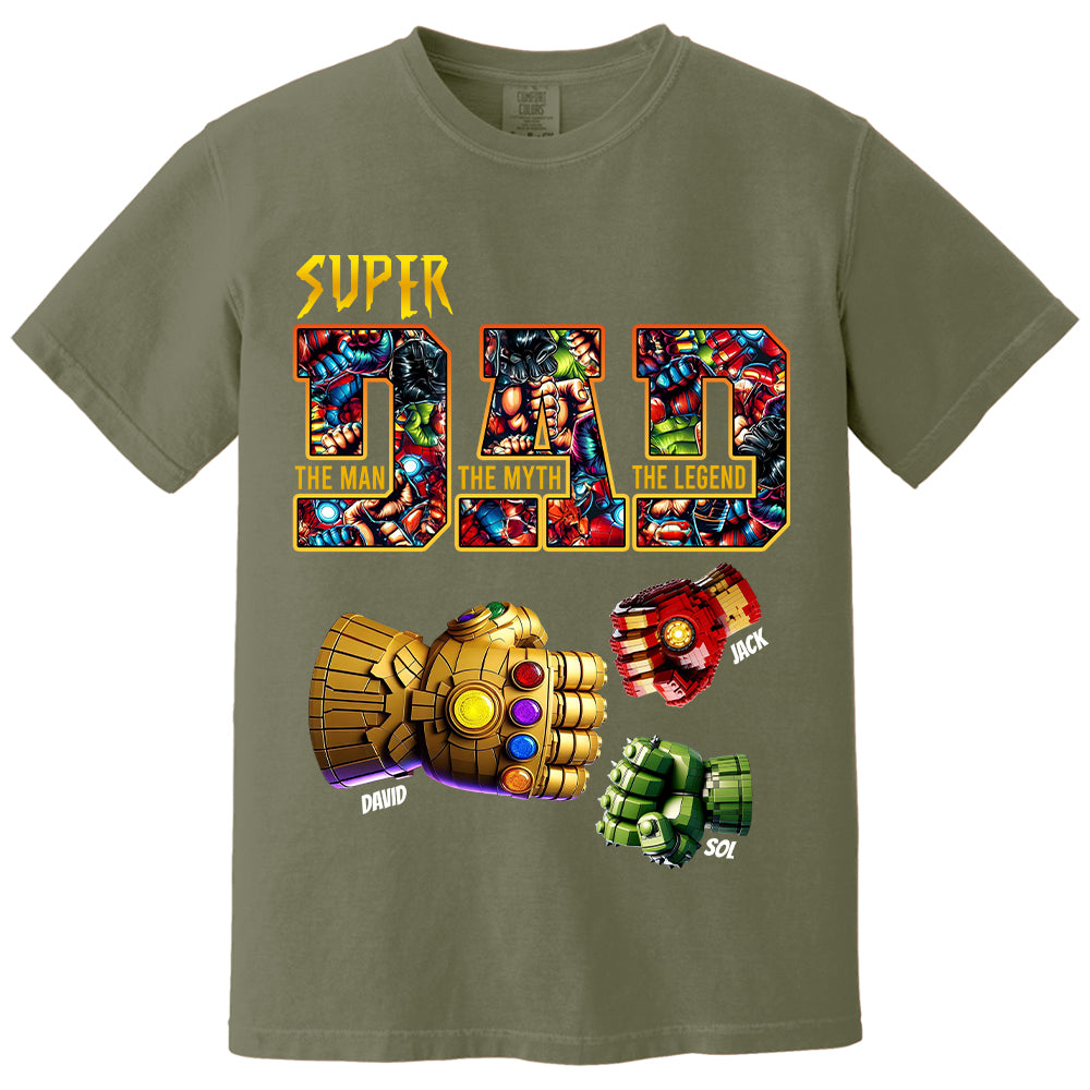Super Dad The Man The Myth The Legend - Personalized Shirt Father's Day Tu20