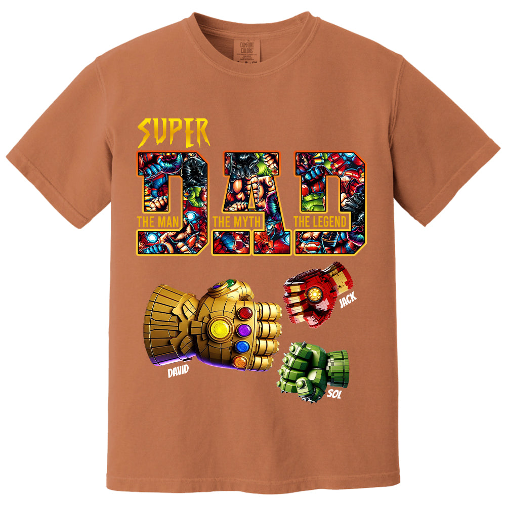 Super Dad The Man The Myth The Legend - Personalized Shirt Father's Day Tu20