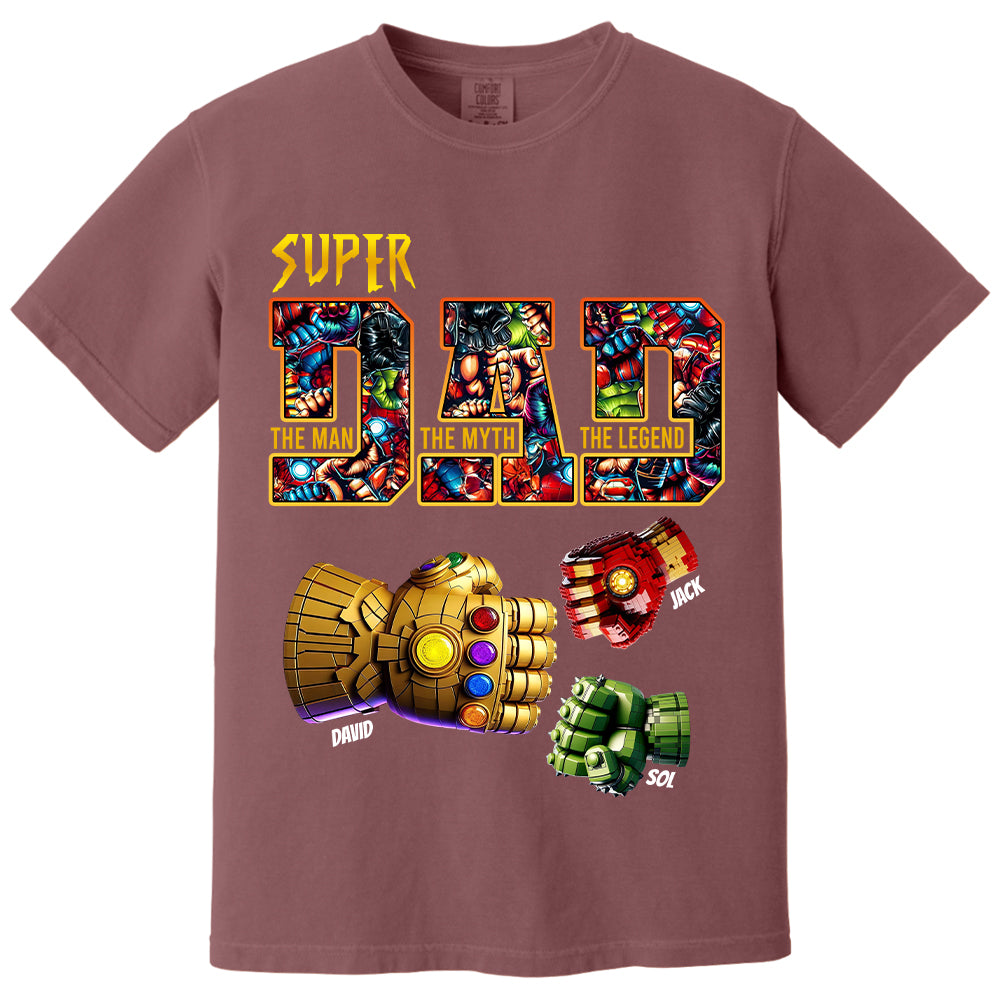 Super Dad The Man The Myth The Legend - Personalized Shirt Father's Day Tu20