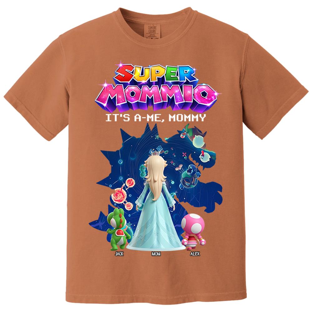 Customized Super Mommio It's A Me, Mommy Shirt, Gift For Mom, Mother's Day L0411 Nh00