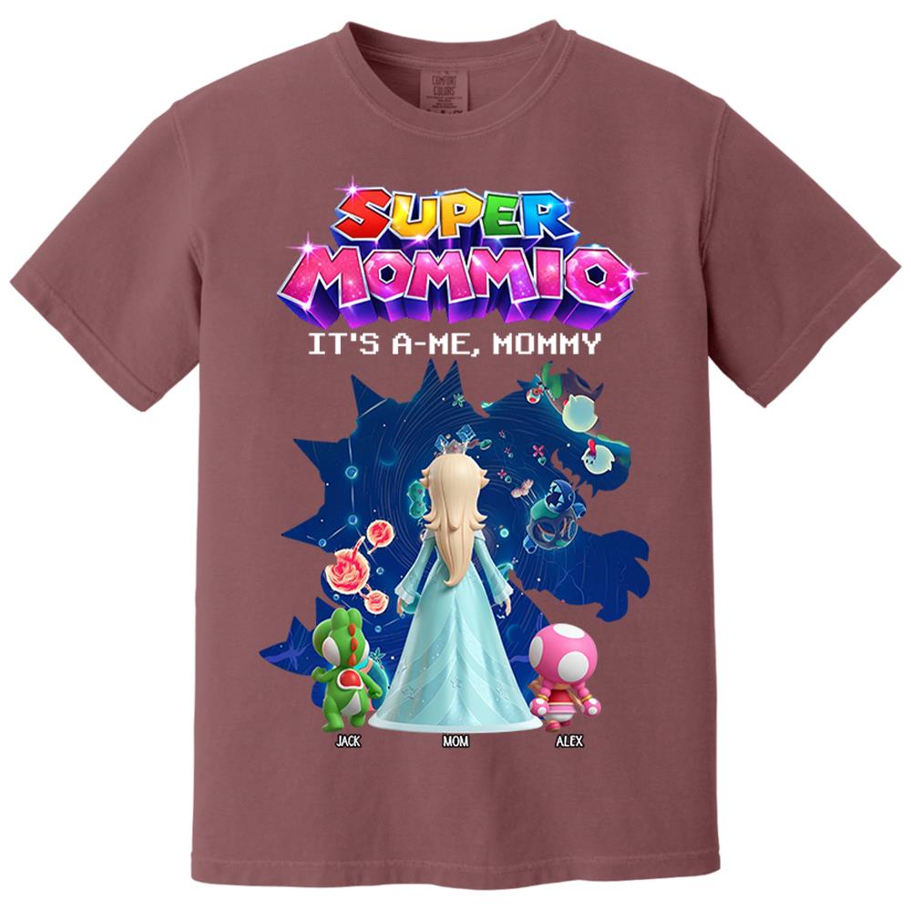 Customized Super Mommio It's A Me, Mommy Shirt, Gift For Mom, Mother's Day L0411 Nh00