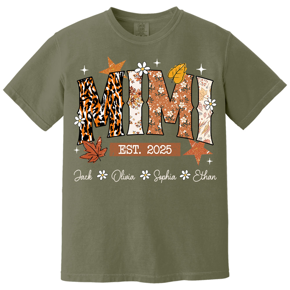 Fall Grandma Shirt - Personalized TShirt Sweatshirt Hoodie For Grandma - Autumn Family Gifts Na04 Do99