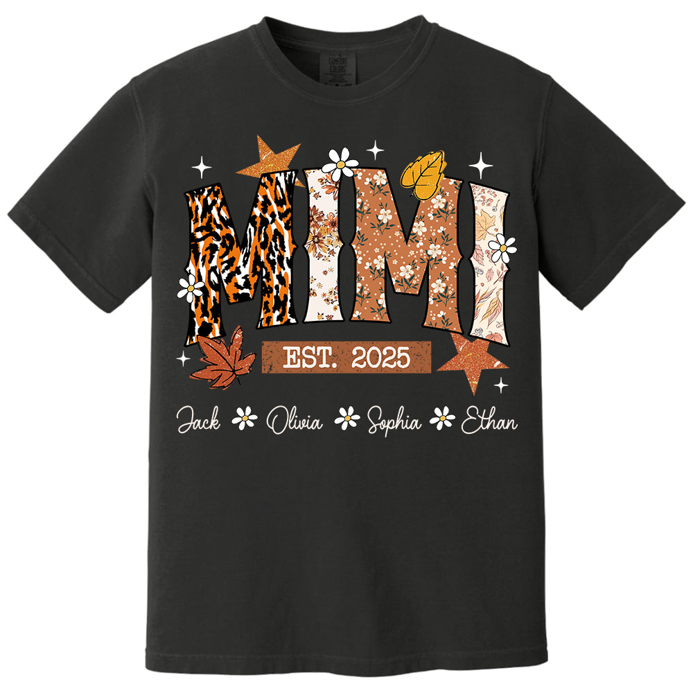 Fall Grandma Shirt - Personalized TShirt Sweatshirt Hoodie For Grandma - Autumn Family Gifts Na04 Do99