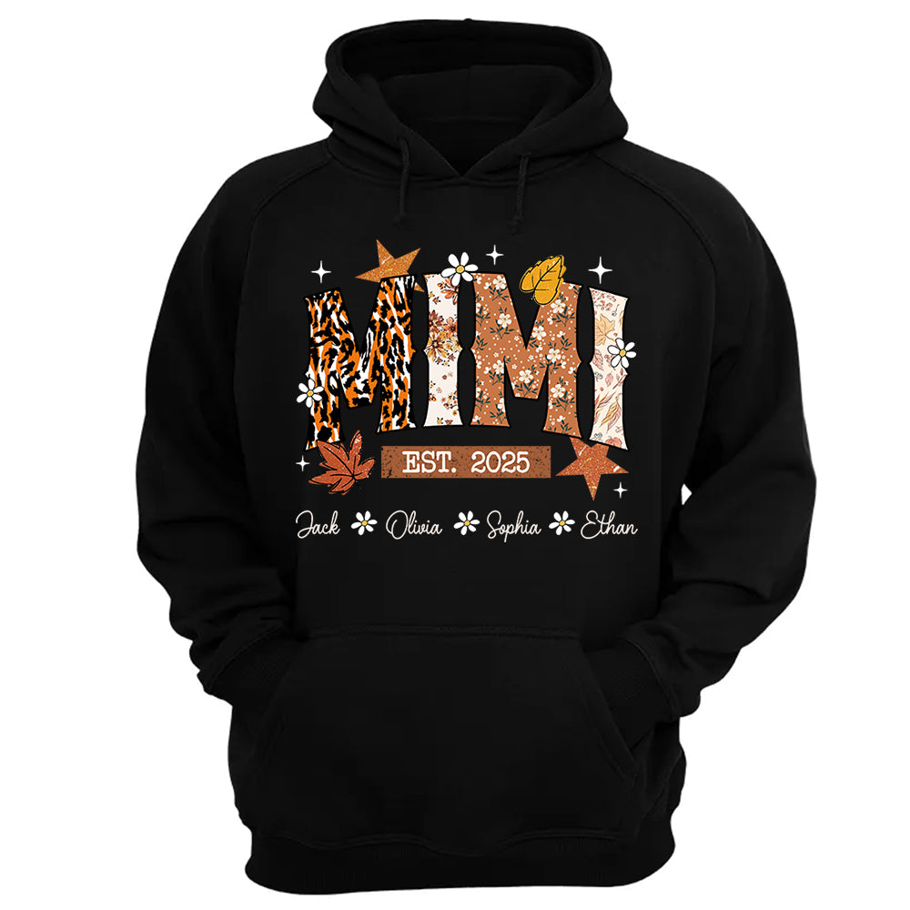 Fall Grandma Shirt - Personalized TShirt Sweatshirt Hoodie For Grandma - Autumn Family Gifts Na04 Do99