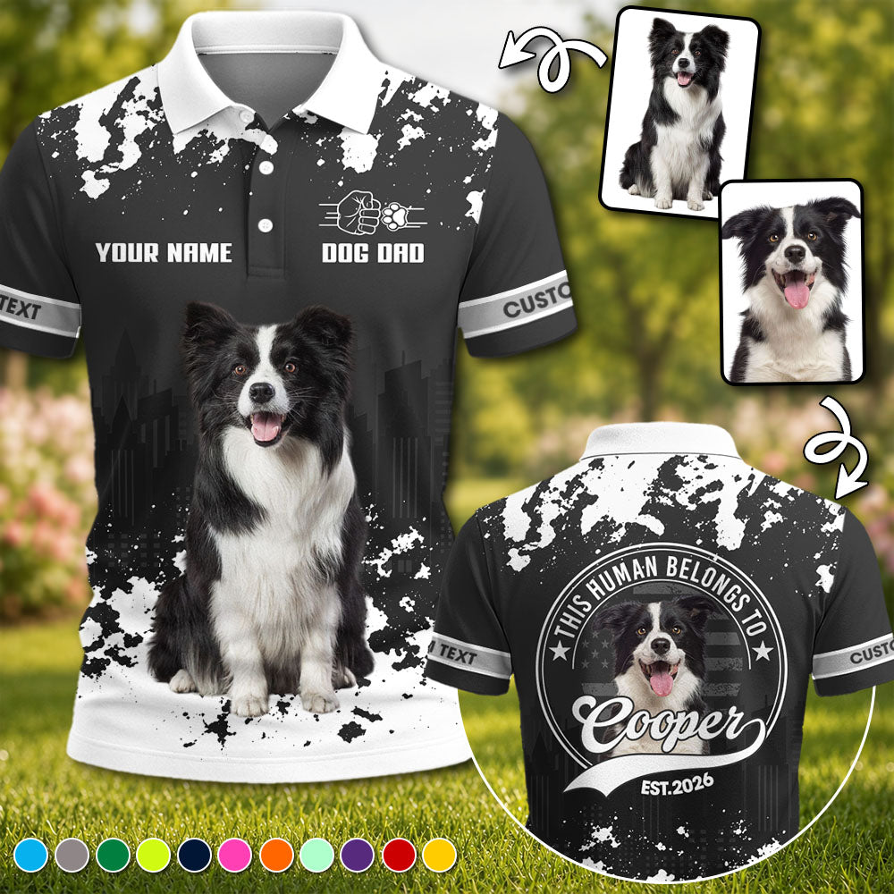 Personalized This Human Belongs To Shirt, Custom Photo Dog Gift For Dog Lover T1807 Pt99