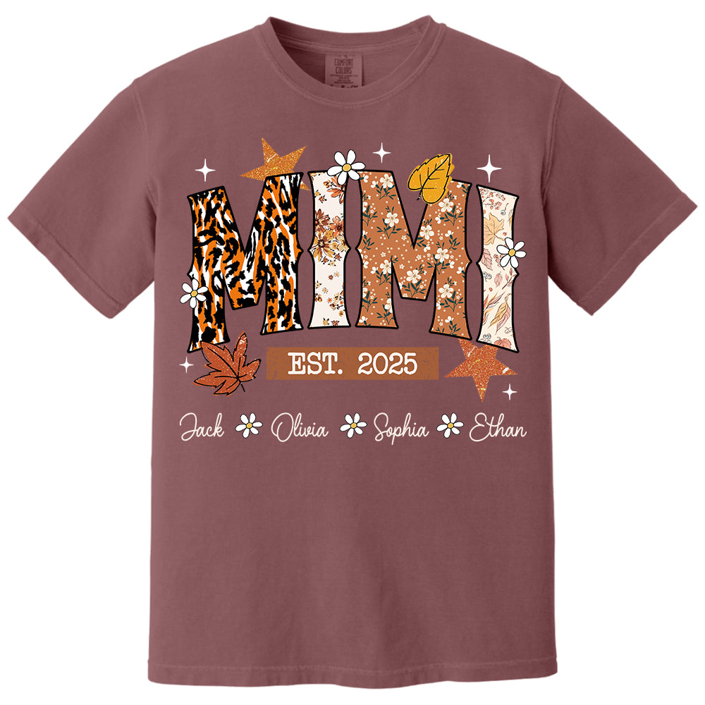 Fall Grandma Shirt - Personalized TShirt Sweatshirt Hoodie For Grandma - Autumn Family Gifts Na04 Do99