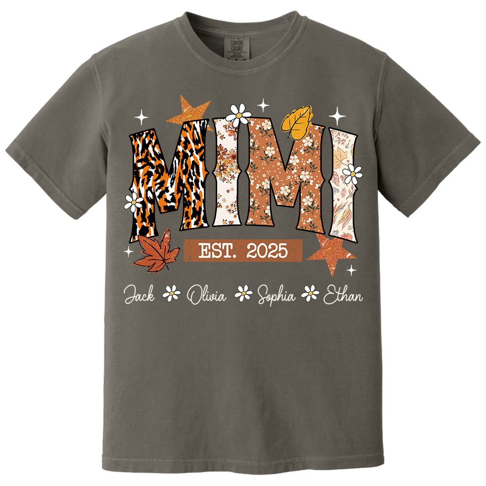 Fall Grandma Shirt - Personalized TShirt Sweatshirt Hoodie For Grandma - Autumn Family Gifts Na04 Do99