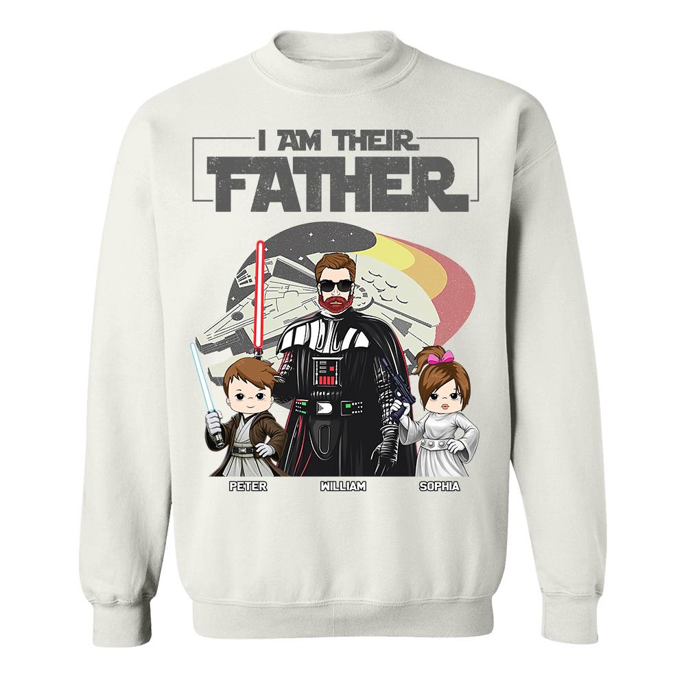I Am Their Father - Personalized Shirt For Dad - Custom Gift For Father's Day NA04 Hv01